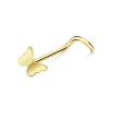 Plain Butterfly Curved Nose Stud NSKZ-1759